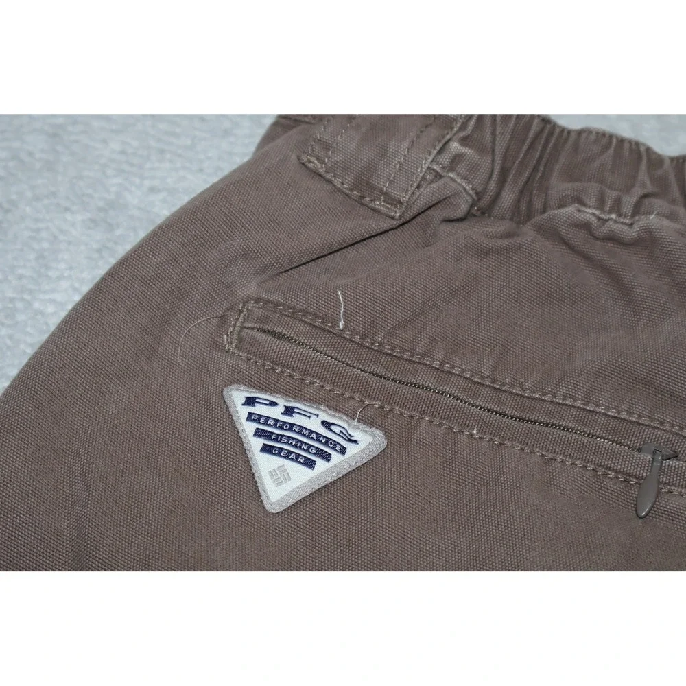 Columbia PFG Cargo Shorts Mens Medium Gray Performance Fishing Gear
